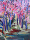 Original art for sale at UGallery.com | Musical Cherry Blossoms by Colette Wirz Nauke | $2,250 | acrylic painting | 40' h x 30' w | thumbnail 1