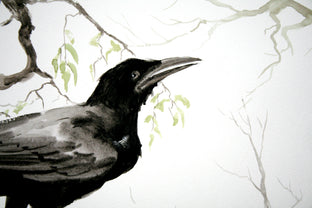 Crow by Suren Nersisyan |  Side View of Artwork 