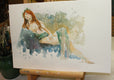 Original art for sale at UGallery.com | Idyll by Patrick Soper | $410 | watercolor painting | 11' h x 14' w | thumbnail 3