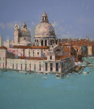 Canal Grande by Vahe Yeremyan |   Closeup View of Artwork 