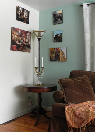 Cafe in Montmartre II by Jonelle Summerfield |  Context View of Artwork 