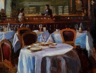 Le Train Bleu by Jonelle Summerfield |   Closeup View of Artwork 