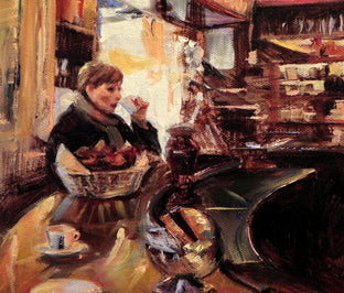 Morning Coffee by Jonelle Summerfield |  Context View of Artwork 