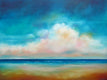 Original art for sale at UGallery.com | Morning Sea by Nancy Hughes Miller | $1,575 | oil painting | 30' h x 40' w | thumbnail 1