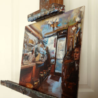 New York City Cafe by Jonelle Summerfield |  Side View of Artwork 