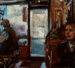 New York City Cafe by Jonelle Summerfield |   Closeup View of Artwork 
