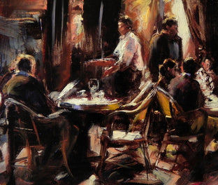 Night Cafe in Paris II by Jonelle Summerfield |   Closeup View of Artwork 