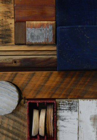 Shuttered Selves by Heather Patterson |  Side View of Artwork 