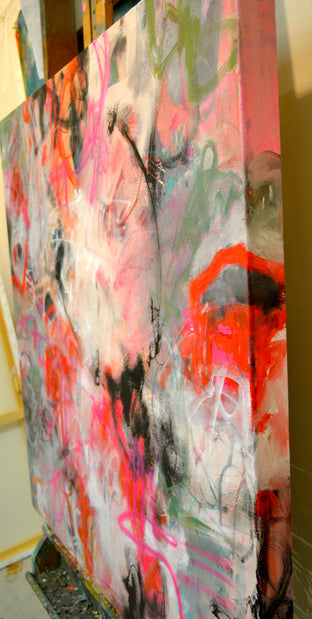 Pink Martini by DL Watson |  Side View of Artwork 