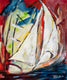 Original art for sale at UGallery.com | Sail Away II by Sharon Sieben | $475 | mixed media artwork | 24' h x 20' w | thumbnail 1