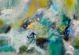 Original art for sale at UGallery.com | Thoughts of Santorini by DL Watson | $3,075 | acrylic painting | 36' h x 36' w | thumbnail 4