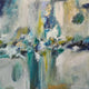 Original art for sale at UGallery.com | Thoughts of Santorini by DL Watson | $3,075 | acrylic painting | 36' h x 36' w | thumbnail 1