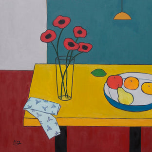 Still Life with Red Poppies by Feng Biddle |  Artwork Main Image 