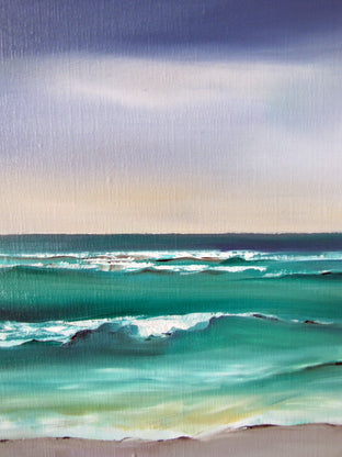 Stormy Seaside by Nancy Hughes Miller |   Closeup View of Artwork 