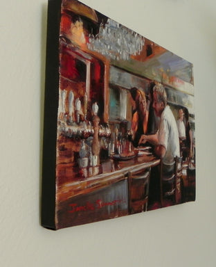The Diner by Jonelle Summerfield |  Side View of Artwork 