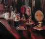 Original art for sale at UGallery.com | The Regulars by Jonelle Summerfield | $350 | oil painting | 8' h x 10' w | thumbnail 4