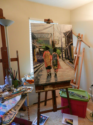 Two Geisha by Mary Pratt |  Context View of Artwork 