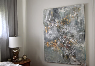 Urban Grey by DL Watson |  Side View of Artwork 
