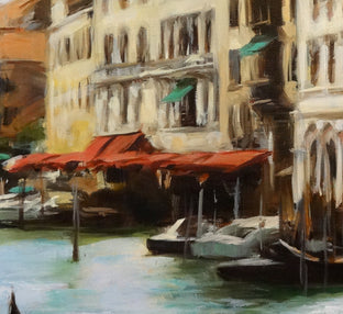 Venice Canal IV by Jonelle Summerfield |  Side View of Artwork 