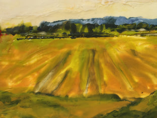 Wine Country Encaustic by Mandy Main |   Closeup View of Artwork 