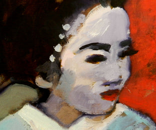 Yellow Geisha by Mary Pratt |   Closeup View of Artwork 