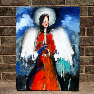 Angel of the Bright Blue Sky by Scott Dykema |   Closeup View of Artwork 