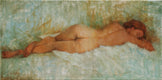 Original art for sale at UGallery.com | Restful by Lisa Nielsen | $600 | oil painting | 10' h x 20' w | thumbnail 1