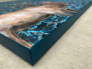 Nights Flight by Alana Clumeck |  Side View of Artwork 
