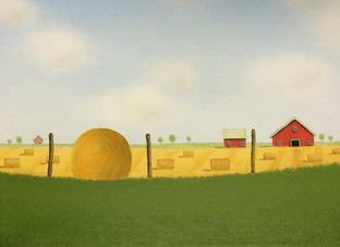 Bales in a Summer Field by Sharon France |  Context View of Artwork 