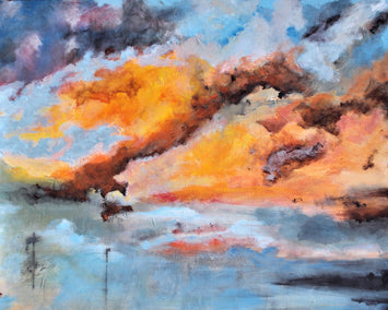 acrylic painting by Benjamin Thomas titled Himmel Fest