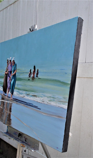 Sea Sisters by Benjamin Thomas |  Side View of Artwork 