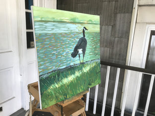 Gray Goose by Brian McCarty |  Side View of Artwork 