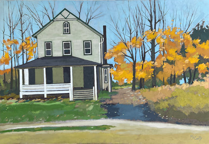 oil painting by Brian McCarty titled House in Fall