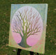 Original art for sale at UGallery.com | Tree of Life - Spring by Brit J Oie | $950 | mixed media artwork | 24' h x 24' w | thumbnail 2
