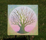 Original art for sale at UGallery.com | Tree of Life - Spring by Brit J Oie | $950 | mixed media artwork | 24' h x 24' w | thumbnail 3