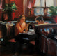 Original art for sale at UGallery.com | Cafe Royal by Jonelle Summerfield | $700 | oil painting | 14' h x 11' w | thumbnail 3