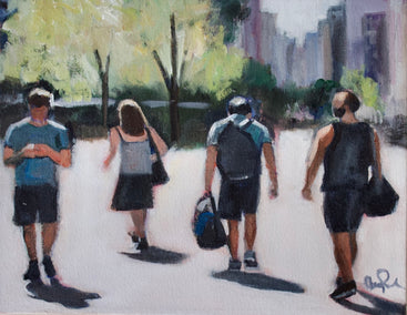 acrylic painting by Carey Parks titled Union Square