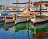 Original art for sale at UGallery.com | Cassis Boats by Jonelle Summerfield | $1,375 | oil painting | 24' h x 30' w | thumbnail 1