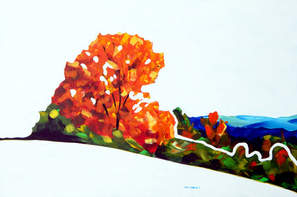 acrylic painting by Chris Wagner titled Parkway