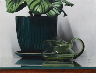 Calathea with a Green Pitcher by Christopher Garvey |  Artwork Main Image 