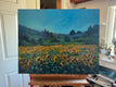 Original art for sale at UGallery.com | Fields of Sunshine by Claudia Verciani | $2,375 | oil painting | 24' h x 30' w | thumbnail 3
