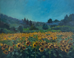 Fields of Sunshine by Claudia Verciani |   Closeup View of Artwork 