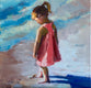 Original art for sale at UGallery.com | Shades of Summer by Claudia Verciani | $900 | oil painting | 12' h x 12' w | thumbnail 1