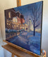 Original art for sale at UGallery.com | Snow Light by Claudia Verciani | $1,075 | oil painting | 20' h x 16' w | thumbnail 2