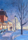 Original art for sale at UGallery.com | Snow Light by Claudia Verciani | $1,075 | oil painting | 20' h x 16' w | thumbnail 4