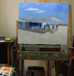 William Cody Gas Station #2 by Mitchell Freifeld |  Context View of Artwork 