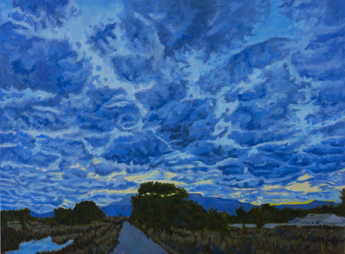 oil painting by Crystal DiPietro titled The Blue Hour