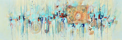 Original art for sale at UGallery.com | Return to Innocence by Cynthia Ligeros | $1,075 | acrylic painting | 12' h x 36' w | thumbnail 1