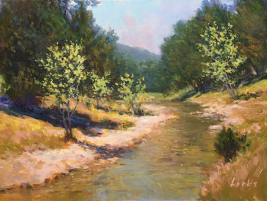 acrylic painting by David Forks titled Creek