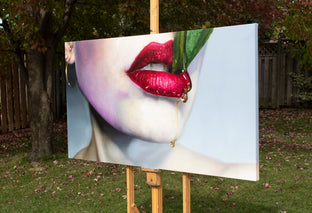 Healthy Choices by David Shepherd |  Side View of Artwork 